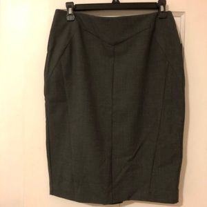Charcoal grey pencil skirt